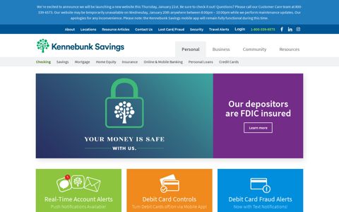Personal Checking Account - Kennebunk Savings