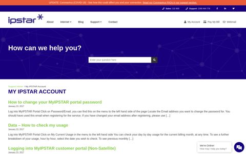 My IPSTAR Account - IPSTAR Broadband