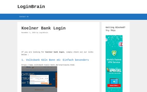 Koelner Bank - Volksbank Kã¶Ln Bonn Eg: Einfach Besonders