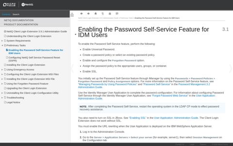 Enabling the Password Self-Service Feature for IDM Users ...