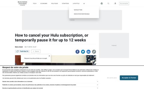 How to cancel your Hulu subscription, or put it on hold ...