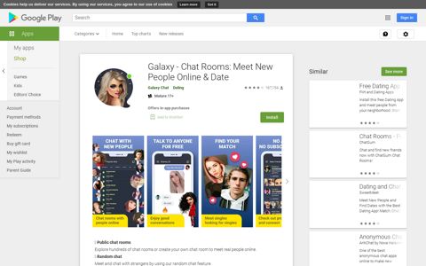 Galaxy - Chat Rooms: Meet New People Online & Date - Apps ...
