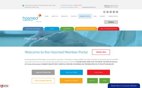 Member Portal | Hosmed Medical Scheme | National