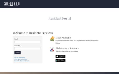 Login to Genesee Resident Services | Genesee - RENTCafe