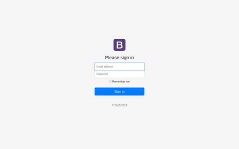 Signin Template for Bootstrap