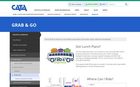 Grab & Go - Capital Area Transportation Authority
