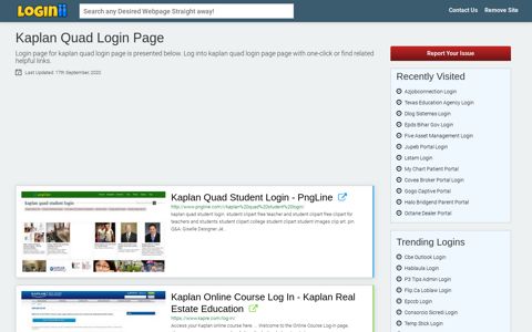 Kaplan Quad Login Page - Loginii.com