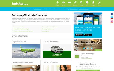 Discovery Vitality information - kulula.com
