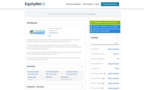 Handipoints | EquityNet