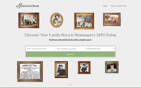 GenealogyBank: Genealogy, Family History & Ancestry Search