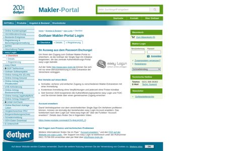 Easy Login | Gothaer Makler-Portal