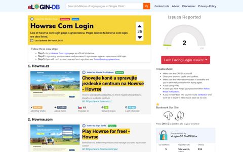 Howrse Com Login - A database full of login pages from all ...