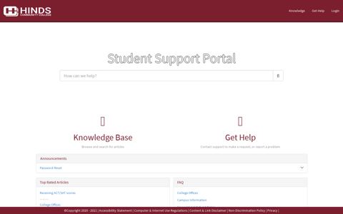 Hinds Community College - ServiceNow