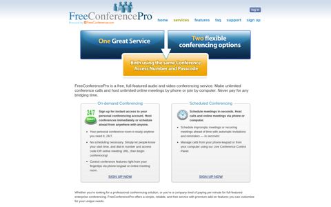 FREE Teleconferencing Services - FreeConferencePro