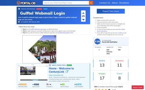 Gulftel Webmail Login - Portal-DB.live