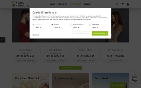 Service: Alle Infos im Überblick | handyvertrag.de