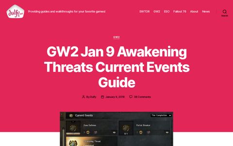 GW2 Jan 9 Awakening Threats Current Events Guide - Dulfy ...