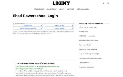 Ehsd Powerschool Login ✔️ One Click Login - Loginy