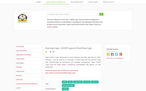 flask-ldap3-login - Find best open source projects across all ...