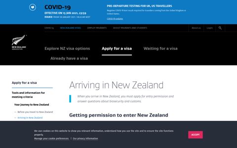 Arriving in New Zealand | Immigration New Zealand