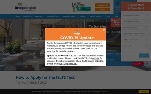 IELTS Testing Center | Bridge English Denver