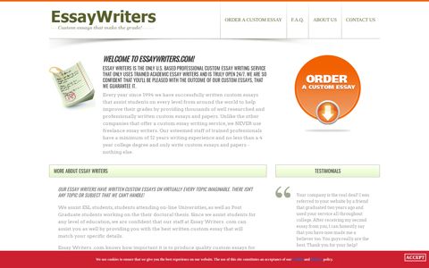 Essay Writers - Custom essays and custom term papers that ...