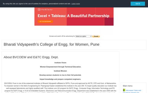 Bharati Vidyapeeth's College of Engg. for Women, Pune