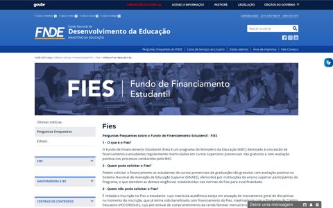 Fies - Portal do FNDE