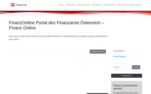 FinanzOnline Portal des Finanzamts – Finanz Online - Finanz.at