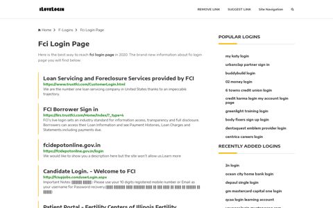 Fci Login Page ❤️ One Click Access - iLoveLogin