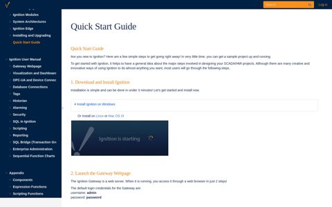 Quick Start Guide - Ignition User Manual 7.9 - Ignition ...