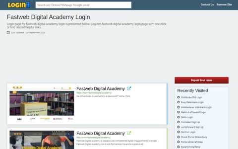 Fastweb Digital Academy Login - Loginii.com