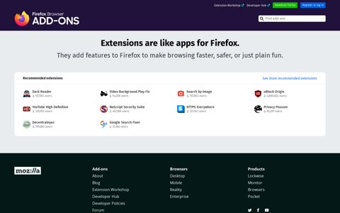 Add-ons for Firefox Android (en-US)