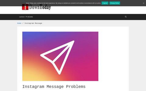 Instagram Message issues | Down Today