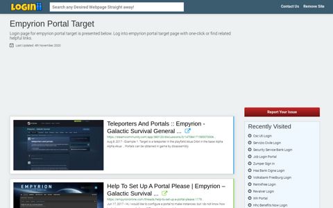 Empyrion Portal Target - Loginii.com