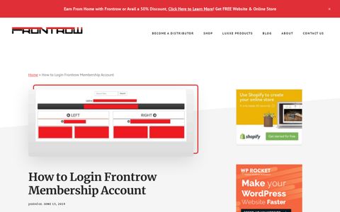 Fronrow Login - New Frontrow Membership Login (2020)