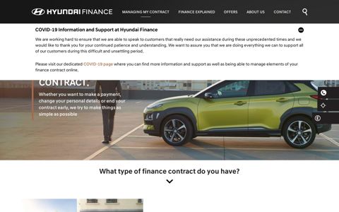 Managing my Contract | Hyundai Finance
