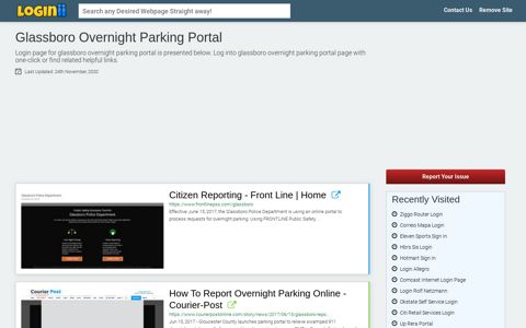 Glassboro Overnight Parking Portal - Loginii.com