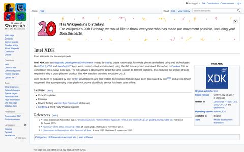 Intel XDK - Wikipedia