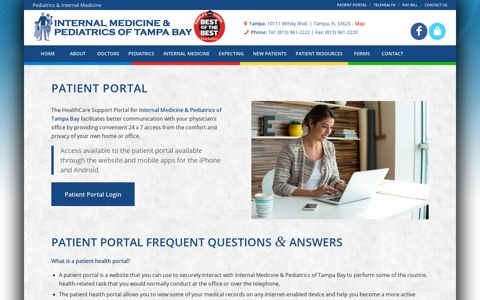 Patient Portal - Internal Medicine & Pediatrics of Tampa Bay