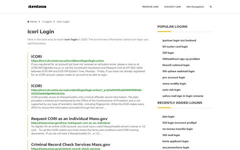 Icori Login ❤️ One Click Access - iLoveLogin