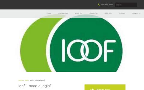 IOOF - Need a login? | McKinley Plowman