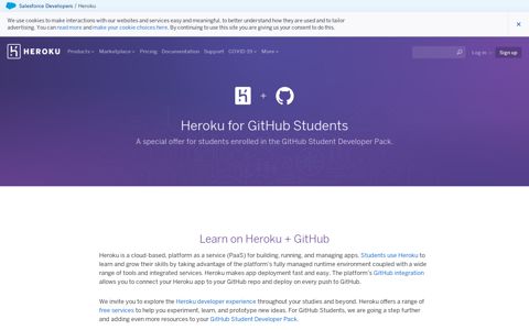 GitHub Student Developer Pack Offer | Heroku