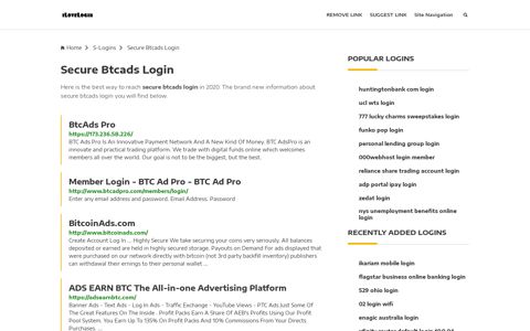 Secure Btcads Login ❤️ One Click Access - iLoveLogin