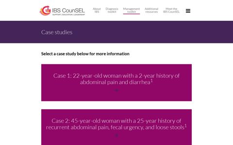 Patient Case Studies - IBS CounSEL leadership