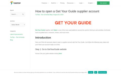 How to open a Get Your Guide supplier account - TuriTop ...