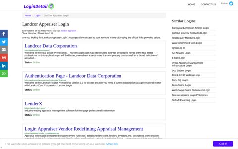 Landcor Appraiser Login Landcor Data Corporation - http ...