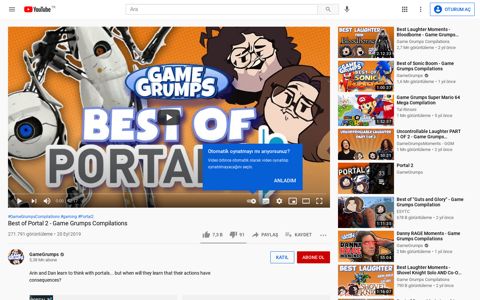 Best of Portal 2 - Game Grumps Compilations - YouTube