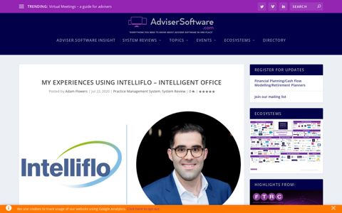My experiences using Intelliflo - Intelligent Office - Adviser ...