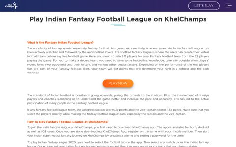 Play Fantasy ISL League & Win Real Cash| ISL ... - Khelchamps